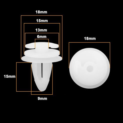 uxcell 25 Pcs White Door Trim Panel Retainer Clips 51411973500 for BMW...