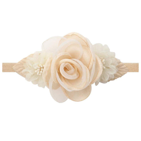 Toptim Baby Floral with Nylon Headbands for Newborn Girls Shower Photo (6 Colors)...