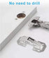 4-Pack Hidden Hinges for Cabinet Doors Frameless, Concealed Cabinet Hinges, Surface Mount Hinges...