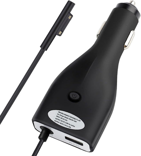 Surface Car Charger, 42W 12V 2.58A Power Supply for Microsoft Surface Pro 3/Pro 4/Pro 5/Pro 6, Surface Book, Surface Go, Surface Laptop with 5V 2....