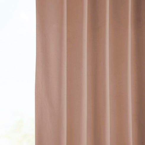 HPD Half Price Drapes Heritage Plush Velvet Curtains 108 Inches Long Room Darkening Curtains for Bedroom & Living Room 50W x 108L, (1 Panel), Peac...