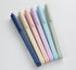 New Solid Color Gel Ink Pens 0.5mm Point Square body Gel Pen for Writing Signature Pack of 6pcs...