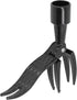 Stand Up Weed Puller Tool, 4 Claw Steel Head Manual Stand Up Weed Puller Tool, Save Effort and Efficiency Weed Removal Head for Outdoor Garden Law...