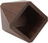 Black Walnut Wooden Pencil Box, Multiple-Use Desk Writing Stationary Organizer Wood Pen Holder Cups Office School Supplies Storage (Prismatic Shap...