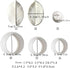 6Pcs Rose leaves Cutter & Veiner Set Fondant Silicone Mold Rose leaf Gumpaste Clay Mould for Chocolate Sugarcraft Bakeware...