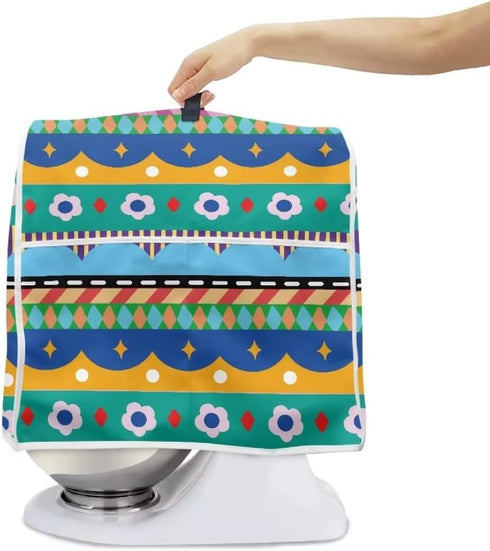 Aztec Geometric Kitchen Aid Mixer Cover Stand Mixer Cover Compatible 4.5-5 Quart(14.9"H x10.8"W x14.5"L) Mixers Flower Kitchen Aid Mixer Accessori...