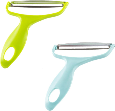 Green Cabbage Shredder, 2 Pcs Vegetable Cutter Cabbage Peeler Stainless Steel Cabbage Slicer Fruit Vegetable Potato Peeler Cabbage Graters for Hom...