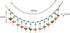 Door Hanging Bandhanwar Sky Blue Beads with Multiple Cloth Birds Hanging...