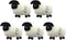 TEHAUX 5pcs Felted Sheep Keychain, Sheep Key Chain Pendant Wool Felt Sheep Crafts Sheep Charm Keyring DIY Felting Material Felted Wool Sheep Decor...