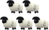 TEHAUX 5pcs Felted Sheep Keychain, Sheep Key Chain Pendant Wool Felt Sheep Crafts Sheep Charm Keyring DIY Felting Material Felted Wool Sheep Decor...