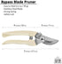 BUGUI Garden Pruning Shears Set - 2 Pack, 1 Bypass Pruner+1 Straight Blade Scissors, Sharp Garden Shears for Cutting Flowers, Trimming Plants, Bon...