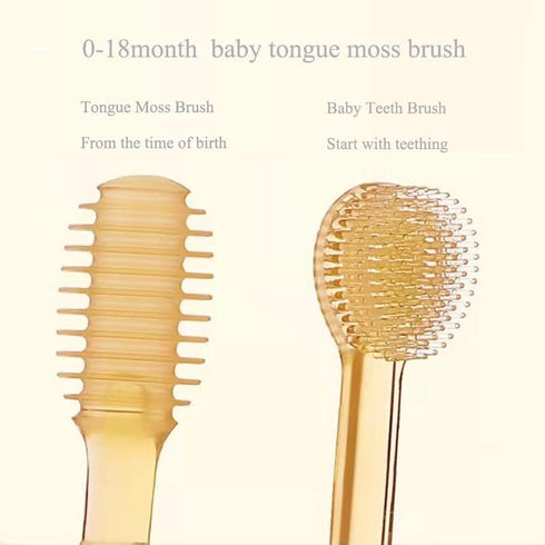Sevenbaby Baby Toothbrush Baby Tongue Coating Brush Infant Toothbrush 2pcs...