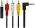 QiCheng&LYS 3.5 mm to RCA AV Camcorder Video Cable,3.5mm to RCA Stereo Audio Video AUX Cable for Smartphones,MP3, Tablets,Speakers,Home Theater - ...