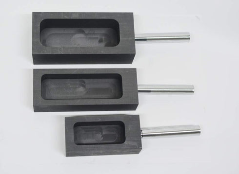 OTOOLWORLD Gold Silver Graphite Ingot Mold Mould Crucible for Melting Casting Refining with Metal Bar (500g)...