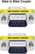 DTECH 3-Pack VGA Connector Female to Female Gender Changer Male to Female Adapter, Male to Male Coupler...