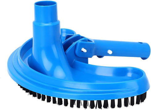 Curved Suction Head Pool Brush, 4.7in, Stainless Steel...