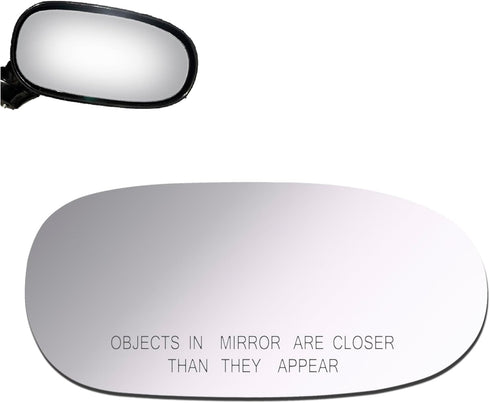 Mirror Glass fit for 1997 1998 1999 2000 2001 2002 2003 2004 Chevy Corvette Passenger Right Side Mirror Glass RH No Backing Plate Convex Including...