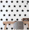 48pcs/Set of Stars Vinyl Wall Decor Stickers DIY White Star Wall Decals Art for Kids,Nursery Room Decor Mural Wallpaper D399 (Black)...