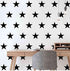 48pcs/Set of Stars Vinyl Wall Decor Stickers DIY White Star Wall Decals Art for Kids,Nursery Room Decor Mural Wallpaper D399 (Black)...