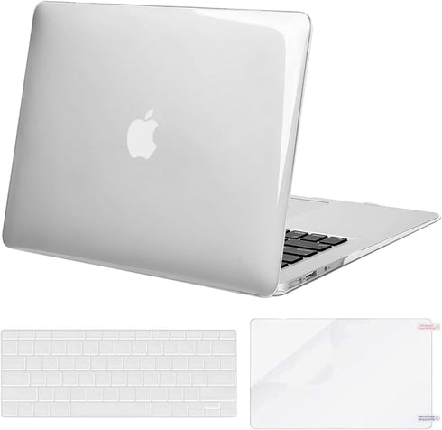 MOSISO Compatible with MacBook Air 13 inch Case (Models: A1369 & A1466, Older Version 2010-2017 Release), Protective Plastic Hard Shell Case & Key...
