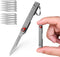 Small Keychain Knife, Mini Folding Pocket Knife with 10pcs Replaceable Surgical Blades, Scalpels Utility Knives, EDC Box Cutter for Women and Men...