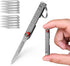 Small Keychain Knife, Mini Folding Pocket Knife with 10pcs Replaceable Surgical Blades, Scalpels Utility Knives, EDC Box Cutter for Women and Men...