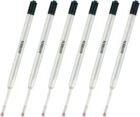 3.9'' ballpoint pen refill, replaced stylus and ballpoint pen metal refill, smooth writing ballpoint pen refill (black, 6 Pack)......