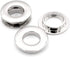 CRAFTMEMORE Metal Push Snap Together Grommet Flat Surface Snap Rings Eyelet O-Rings Purse Loop Easy Installation Pack of 4 (17mm (11/16"), Silver)...