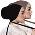 Women Under Scarf Hat Hijab Cap Islamic Muslim Under Scarf Hijab Cap with Tie-Back Closure...