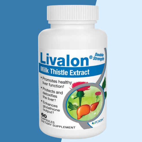 Roex Vitamins | Livalon | Milk Thistle Extract | 80% Silymarin | Natural Liver Detox | Vegetable Capsules | 60 Count...