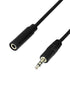 QWORK 3.5mm Audio Extension Cable - 20ft (6m) TRS Female to Male for Headphones, Microphones - Professional Grade - Clear Audio Signal...