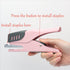 NatSumeBasics Plier Effortless Stapler & 1000 Rose Gold Staples, Handheld Stapler 45 Sheet Capacity Heavy Duty Manual Staplers for Office Accessor...