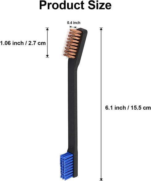 Raiseek Gun Cleaning Brushes 10-Pack Double-Ended Multifunction Brass Nylon Bristle Brushes…...