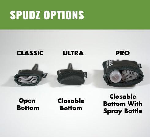 SPUDZ Classic | Microfiber Cloth Screen Cleaner and Lens Cleaner | Open Bottom | Snow Sheds | 6 x 6 Inches...