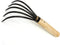 Kana Hoe 217 Japanese Garden Tool - Hand Hoe/Sickle is Perfect for Weeding and Cultivating. The Blade Edge is Very Sharp,Beige-claw rake...