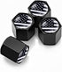 Tire Valve Stem Cap for Car, 4 Pack American Flag Pattern Anti-Rust Airtight Universal Valve Stem Covers for Cars, Vehicles, Bicycles, Trucks, Mot...