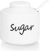 ONTUBE Ceramic Small Sugar Bowl with Lid and Spoon,Porcelain Sugar Pot,8oz (White)...