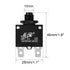 uxcell 5Pcs Thermal Overload Protector AC 125/250V 8A Push Button Reset Circuit Breaker...