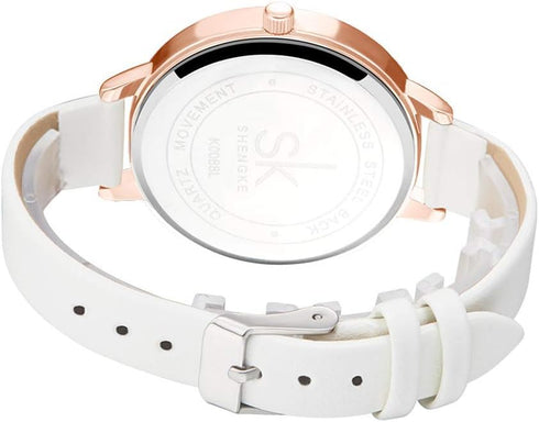 Simplicity Creative Women Watch Genuine Leather Elegant Women Watches Ladies Business Wristwatch...