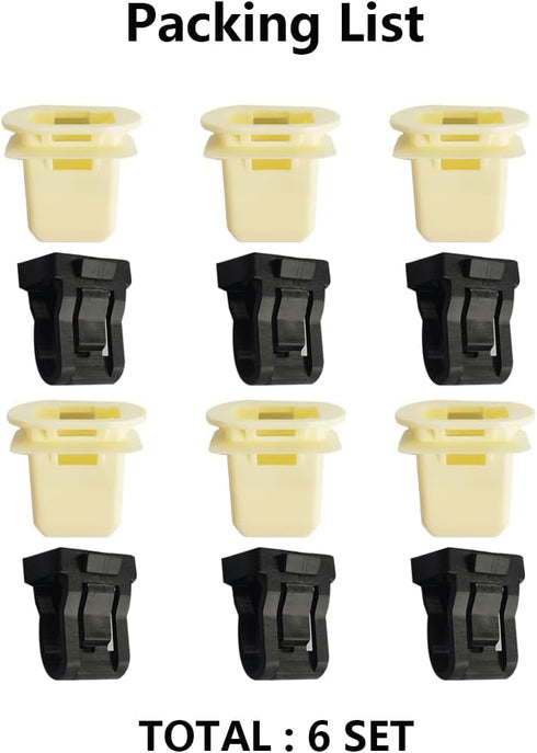 6 Set Rear Seat Clip?Cushion Clamp?Universal Automobile Rear Seat Fixing Buckle?Automobile Cushion Buckle?Suitable for Most Audi/Volkswagen/Buick/...