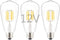 Low Voltage DC 12V/24V 6W LED Bulb, Edison Style ST21(ST64) Antique Shape, 12V PWM DC Dimmer, E26 Common Base, Warm White Light, 600LM, 60W Incand...