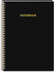 Cornell Notes Notebook, College Ruled Spiral Notebook B5 Hardcover Notebook for Note Taking Office School Black...