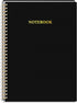 Cornell Notes Notebook, College Ruled Spiral Notebook B5 Hardcover Notebook for Note Taking Office School Black...