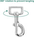 Swivel Snap Hooks Heavy Duty Dog Leash Hook Trigger Clip Clasp for Linking Pet Leash Collar, Key Chain, Dog Playpen (3-1/2" (8cm), 1", 10 Pack)...