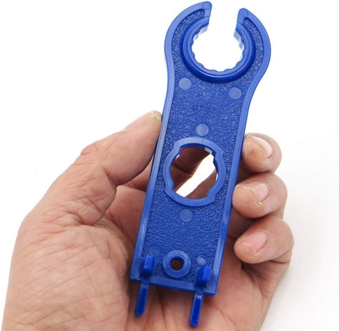 2Pcs Blue Home Improvement Tools 2Pcs Solar Panel MC4 Connector Spanner Wrench Quick Connect Disconnect Tool Hand Tools Multi Handyman Tool Multit...