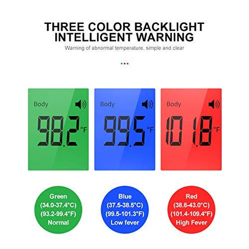 Infrared Digital Non-Contact Forehead Thermometer for Adults and Kids with Fever Alarm, Memory Function, LCD Display...