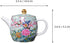 Ciieeo 1pc Ceramic Teapot Floral Tea Kettle Japanese Tea Kettle Enamel Teapot Infuser Floral Teapot Ceramic Pour Teapot Loose Leaf Tea Steeper Pot...