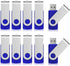 Aiibe 10 Pack 4GB 4G Flash Drive USB Flash Drive Thumb Drives USB 2.0 Memory Stick Wholesale/Lot/Bulk (4GB, 10 Pack, Blue)...