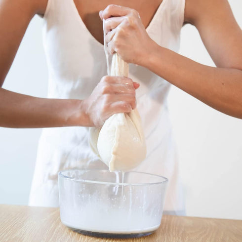 Pro Quality Organic Cotton Nut Milk Bag 2 Pack - 12"X12" XL Bags - Heavy Duty Reusable All Purpose Food Strainer - Food Grade BPA-Free...