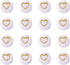 Cheriswelry 200pcs 7mm White Gold Acrylic Heart Beads Flat Round Disc Coin Heart Pony Beads for DIY Bracelet Necklace Jewelry Making Supplies...